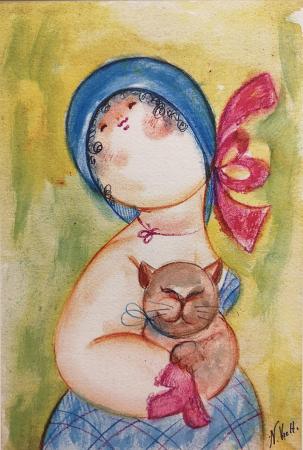 Quadro di nicola vietti Figura - stampa carta 